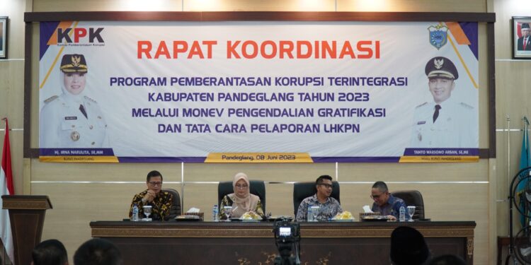 Pemkab Pandeglang dan KPK RI Laksanakan Rakor Pencegahan Gratifikasi dan Tata Cara Pelaporan LHKPN