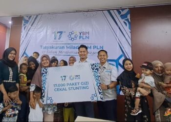 Milad ke-17, YBM PLN UID Banten Salurkan 400 Paket Bantuan Program Cegah dan Tangkal Stunting