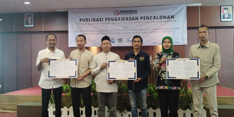 Cegah Berita Hoax dan Sara Pada Pemilu 2024, Bawaslu Gandeng Media Massa dan Insan Pers di Pandeglang