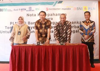 Dukung Pertumbuhan Ekonomi dan Getting Electricity Provinsi Banten, PLN Bersinergi dengan 6 Perbankan