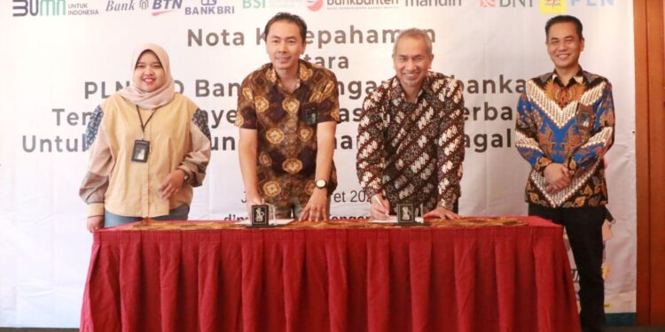 Dukung Pertumbuhan Ekonomi dan Getting Electricity Provinsi Banten, PLN Bersinergi dengan 6 Perbankan