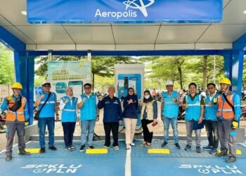 Pastikan Pelayanan Arus Balik, PLN Bersama Itjen Kementerian ESDM Cek Kesiapan SPKLU di Wilayah Banten