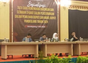 ‌KPU Pandeglang Tetapkan Dukungan Paslon Independen Minimal 74.710 Orang ‌