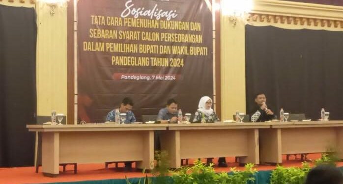 KPU Pandeglang Tetapkan Dukungan Paslon Independen Minimal 74.710 Orang 