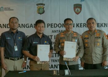 PLN UID Banten Jalin MoU dengan Ditpamobvit Polda Metro Jaya terkait Pedoman Kerja Teknis Jasa Pengamanan Objek Vital Nasional pada Sektor Ketenagalistrikan