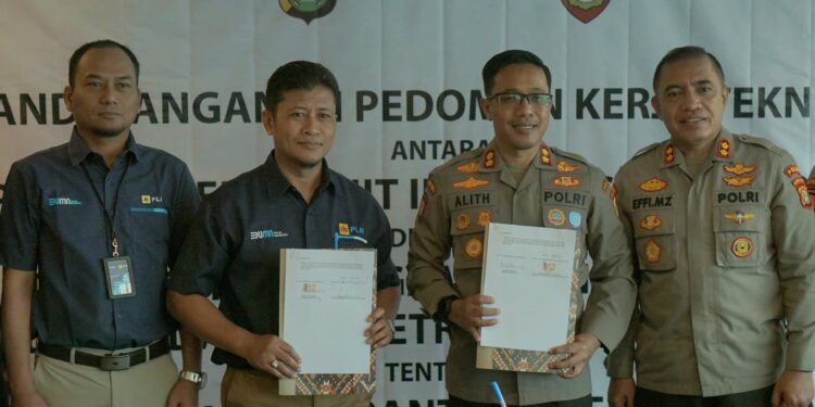 PLN UID Banten Jalin MoU dengan Ditpamobvit Polda Metro Jaya terkait Pedoman Kerja Teknis Jasa Pengamanan Objek Vital Nasional pada Sektor Ketenagalistrikan