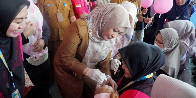 Hadiri Launching PID, Bupati Irna: Pemberian Imunisasi Lengkap Cara Efektif Cegah Anak dari Penyakit