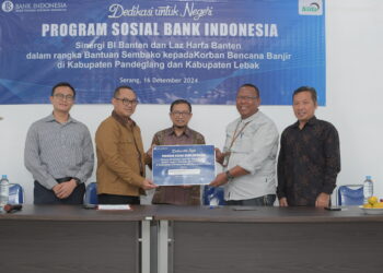 BI Banten Salurkan 1.500 Paket Sembako untuk Korban Banjir di Pandeglang dan Lebak