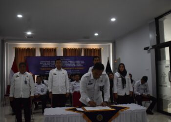Perangi Narkoba dan Barang Terlarang, Lapas Banjar Tandatangani Komitmen Bersama Petugas Pemasyarakatan